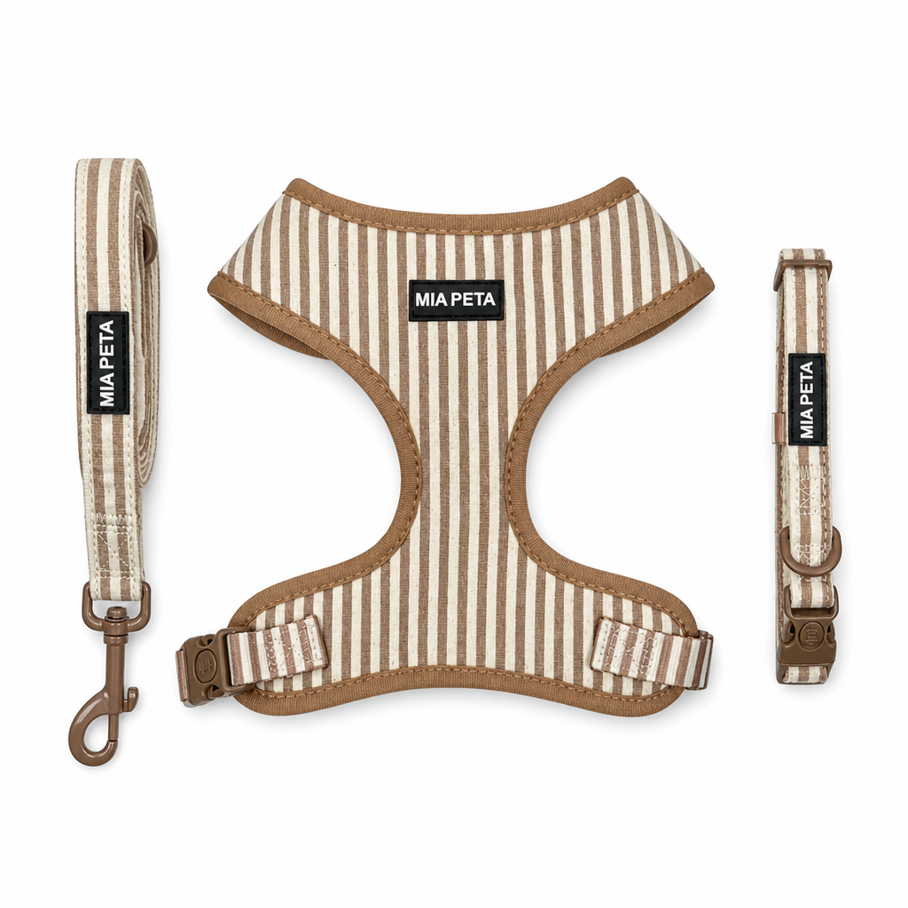 Cotton Linen Striped Harness Set