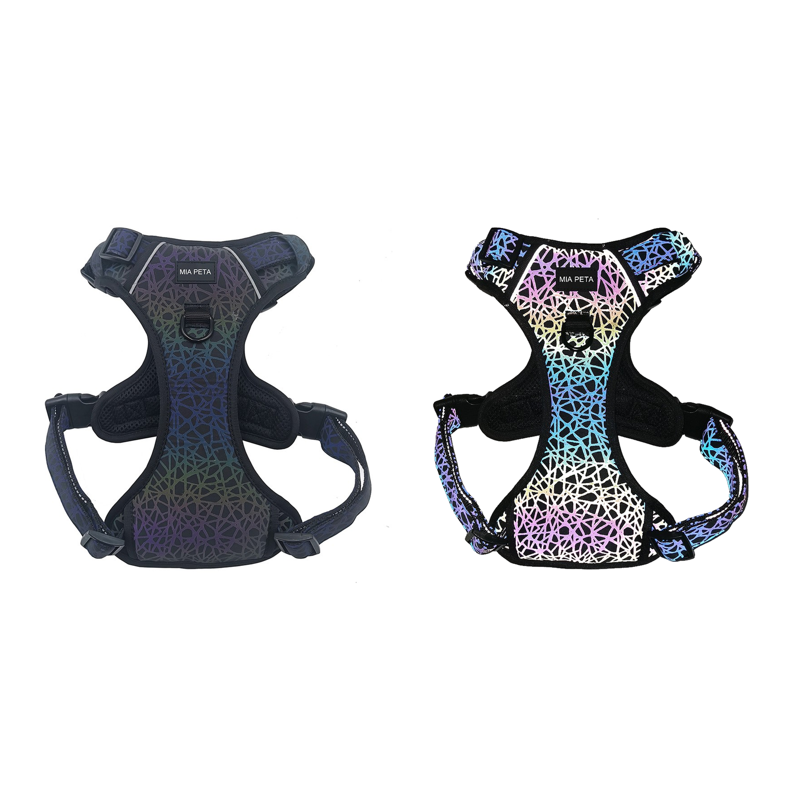 Iridescent Reflective Dog Harness