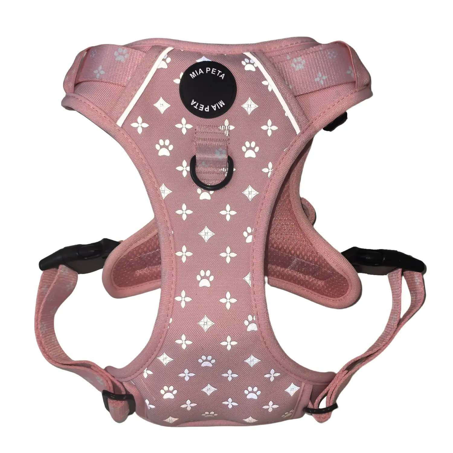 Nylon Padded Dog Harness - Pink