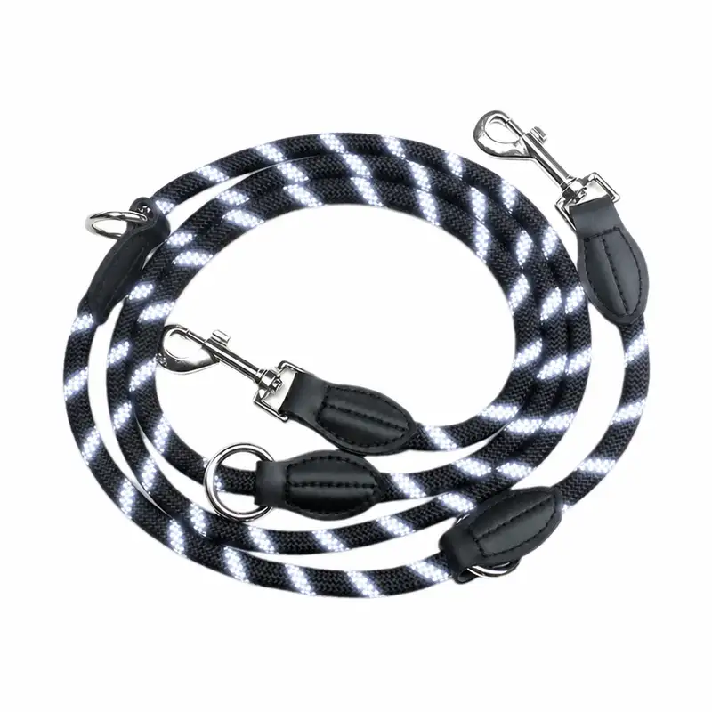 Double Ended Reflective Dog Leash