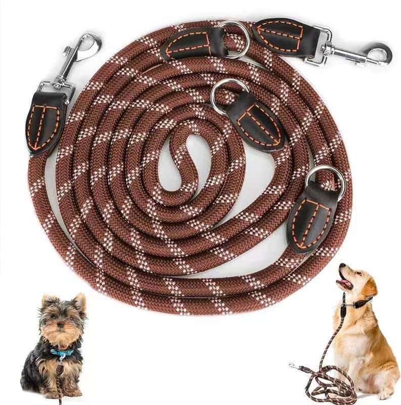Double Clip Braided Rope Leash