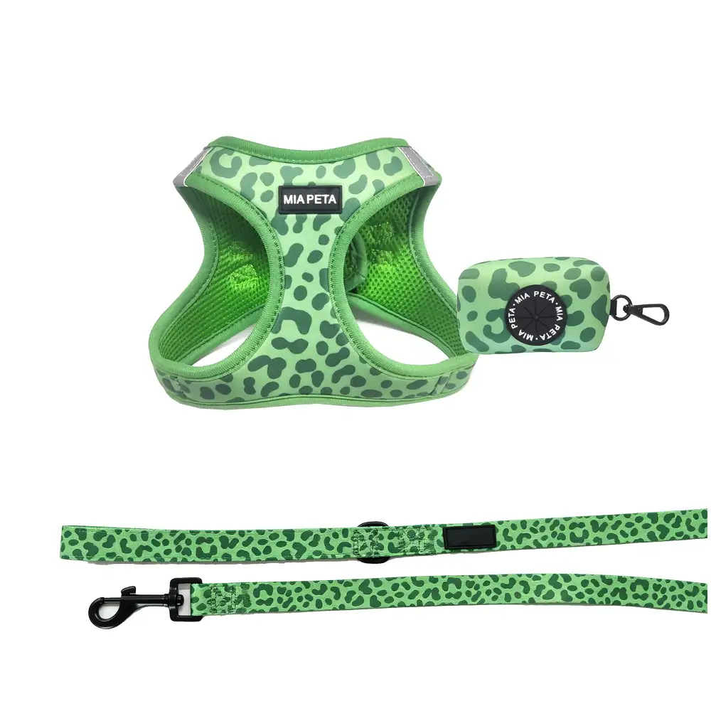 Leopard Print Dog Harness