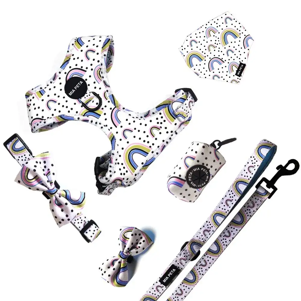 Polka Dot Dog Harness Set