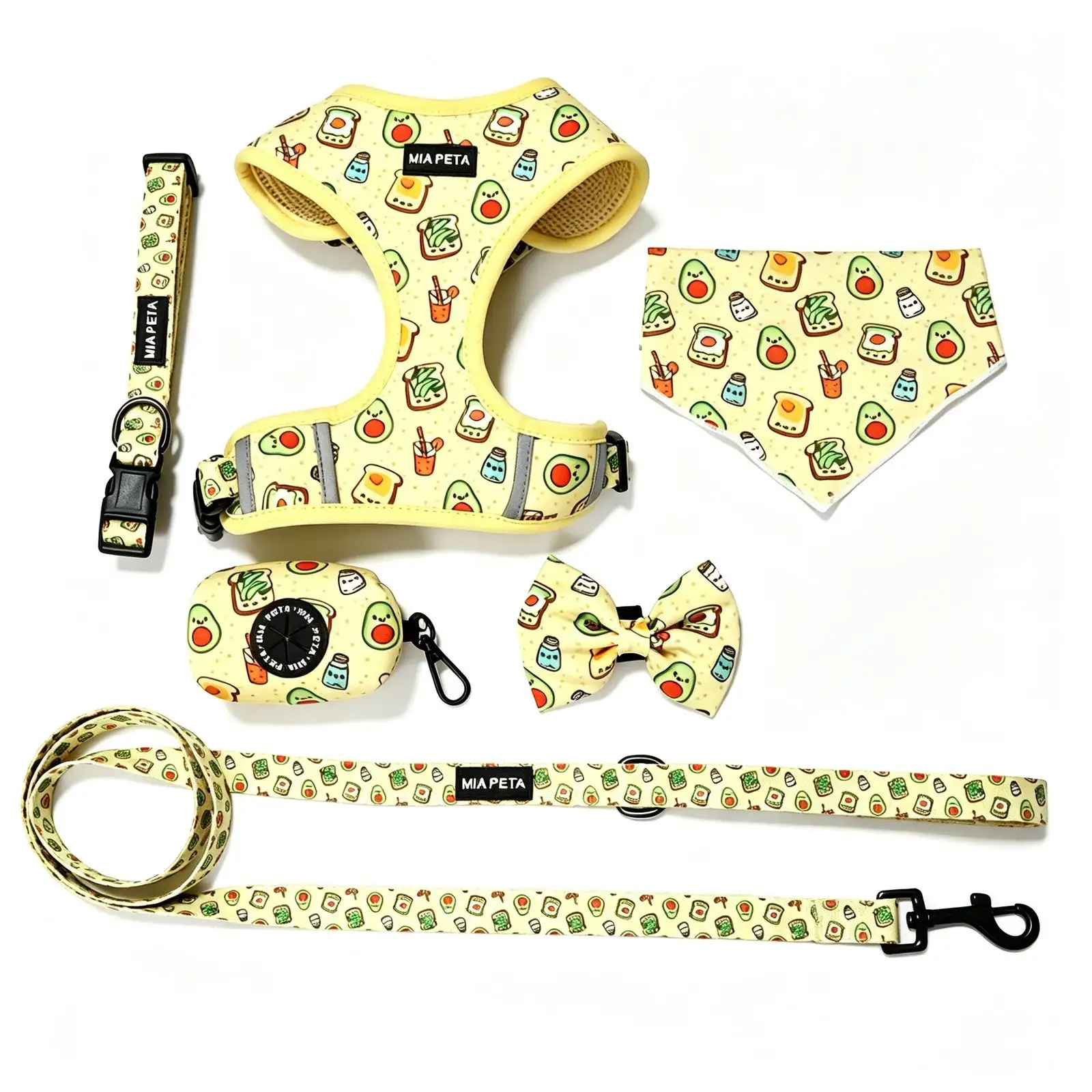 Avocado Toast Dog Harness Set
