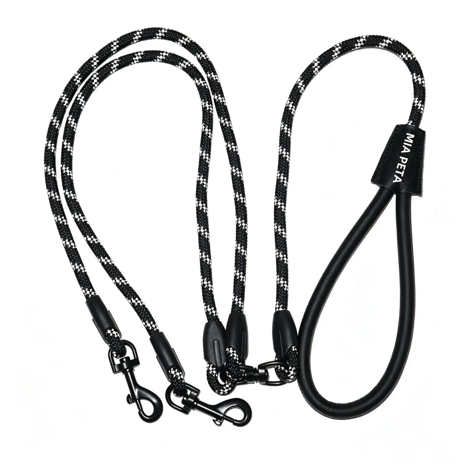 Double Hook Reflective Dog Leash